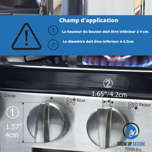 Oven button secure - Grow Up Secure